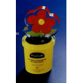 Flower Pot w/Flower Shape Glued Embedment / Award